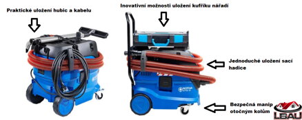 Nilfisk ATTIX 33-2L IC 107412103 - Priemyselný mokro-suchý vysávač s automatickým oklepom