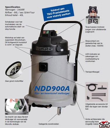 Numatic NES900A- Priemyselný  vysávač na suché vysávanie NES900A