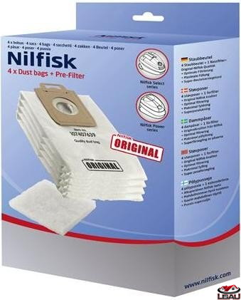 Nilfisk Sáčky na nečistoty 4ks pre Nilfisk Select a Power 128389187