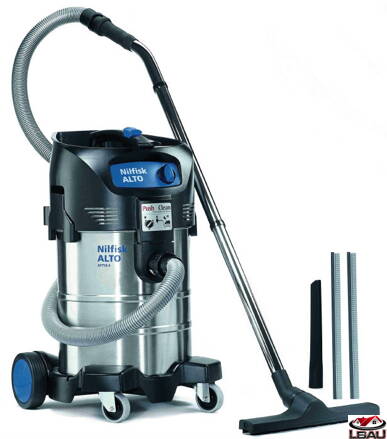 Nilfisk ATTIX 40-01 PC INOX 107413593 - Jednomotorový mokro-suchý vysávač s ručným oklepom filtra