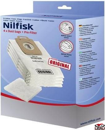 Nilfisk Sáčky na nečistoty 4ks pre Nilfisk Select a Power 128389187